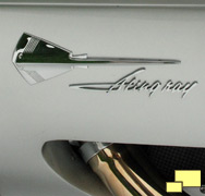 1959 Corvette Sting Ray Emblem and script