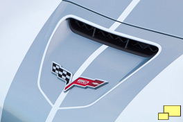 2013 Chevrolet Corvette 60th anniversary nose emblem