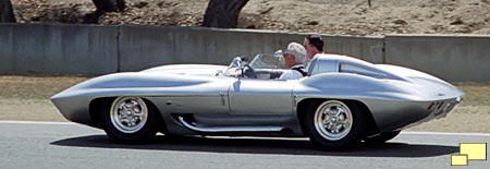 1959 Sting Ray Racer doing demonstration laps, Laguna Seca Raceway, August 2002