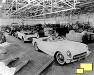 1953 Corvette production