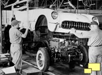 1953 Corvette production