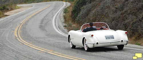 1953 Chevrolet Corvette EX122 on Pacific Coast Highway, August 2008