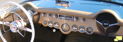 1954 Corvette in Penant Blue with Beige Interior