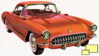 1957 Corvette Brochure Illustration