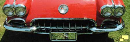 1958 Corvette Front Grill, Quad Headlights