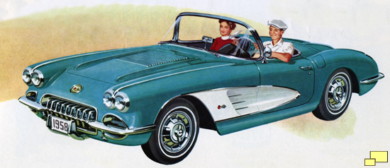 1958 Chevrolet Corvette brochure scan