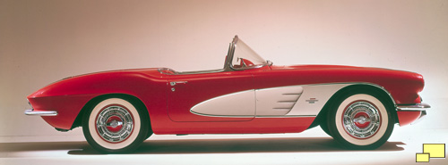 1961 Corvette in Roman Red