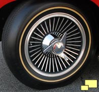 Chevrolet Corvette Cast Aluminum Knock-Off Wheel (RPO P48; $323)