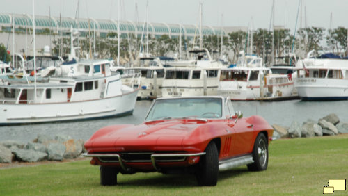 1966 Corvette C1 Rally Red Zoom Lens