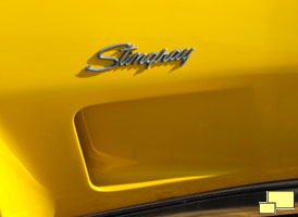 1973 Front Corvette Fender Vent, Stingray Emblem