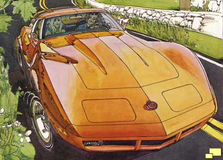 1974 Corvette brochure illustration
