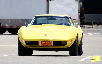 1976 Corvette Coupe in Bright Yellow