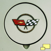 1982 Chevrolet Corvette C3 Commemorative Edition emblem
