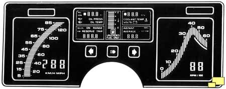 1984 CorvetteC4 instruments