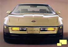 C4 Corvette, front view