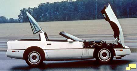 1984 Corvette C4 hood opening
