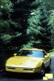 1986 Corvette Coupe in Yellow