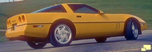 1987 Corvette C4 Coupe in Yellow