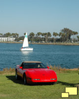 1991 Corvette Convertible in Red