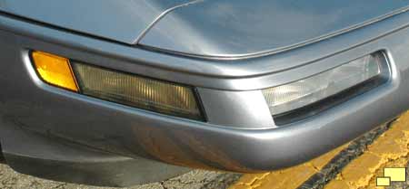 1991 Corvette front turn signal - auxilliary lamp - cornering light - side marker light area