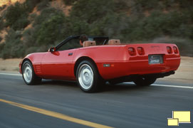 1992 Corvette C4 Convertible in Bright Red