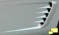 1995 C4 Corvette side louvers
