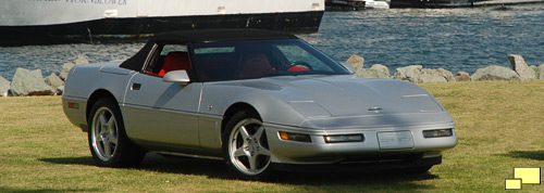 1996 Corvette C4 convertible in Sebring Metallic Silver