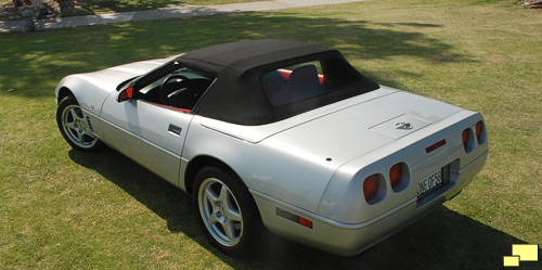 1996 Corvette C4 convertible in Sebring Metallic Silver