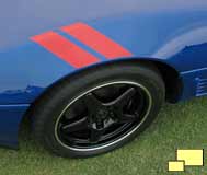 1996 Corvette C4 front fender stripes