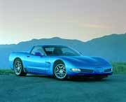 2002 Corvette in Electron Blue