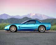 2002 Corvette in Electron Blue