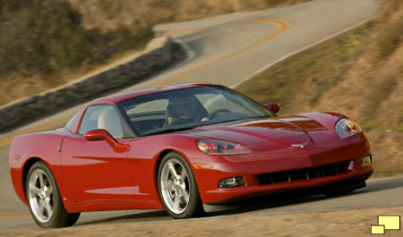 2005 Corvette C6 Coupe in Monterey Red