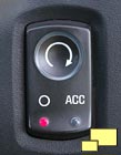 2005 Corvette start button