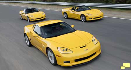 2006 Corvette Z06, convertible and coupe