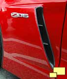 2006 Corvette C6 Z06 front brake vent outlet