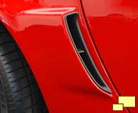 2006 Corvette C6 Z06 functional rear brake cooling scoop