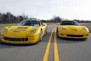 2006 Chevrolet Corvette Z06 and 2005 Chevrolet Corvette C6R Race Car