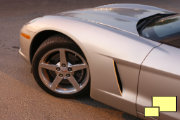 2009 Corvette in Blade Silver Front Fender