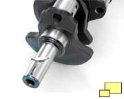 2009 Corvette C6 ZR1 LS9 engine crankshaft keyway