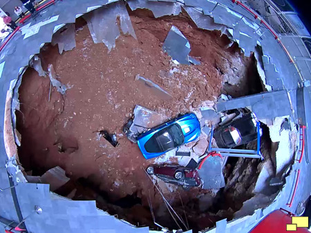 National Corvette Museum sinkhole, Wednesday, February 12, 2014