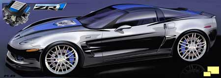 2009 Corvette C6 ZR1 sketch
