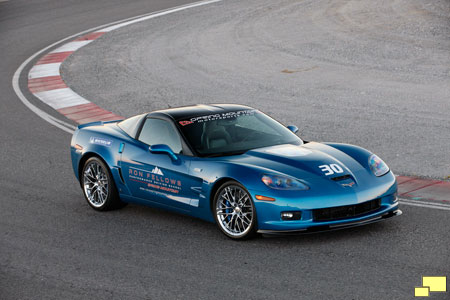 2012 Corvette C6 ZR1 in Supersonic Blue at the Ron Fellows Performance Driving School