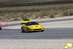 2012 Corvette C6 ZR1 in Velocity Yellow at the Ron Fellows Performance Driving School