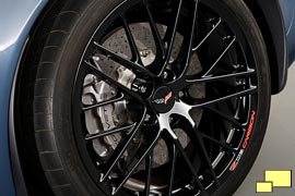 2011 Corvette C6 Z06 Carbon Limited Edition Black 20-spoke 20-inch rear wheel