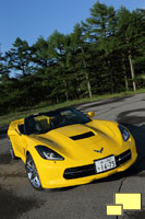 2014 Chevrolet Corvette C7 Convertible in Velocity Yellow