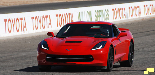 2014 Chevrolet Corvette C7 at the start, Willow Springs International Raceway