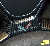 2014 Chevrolet Corvette C7 competition seat carbon fiber detail