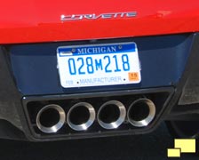 2014 Chevrolet Corvette exhaust tips