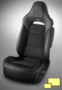 2014 Corvette GT seat in Jet Black