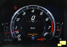 2014 Corvette tachomter, sport mode